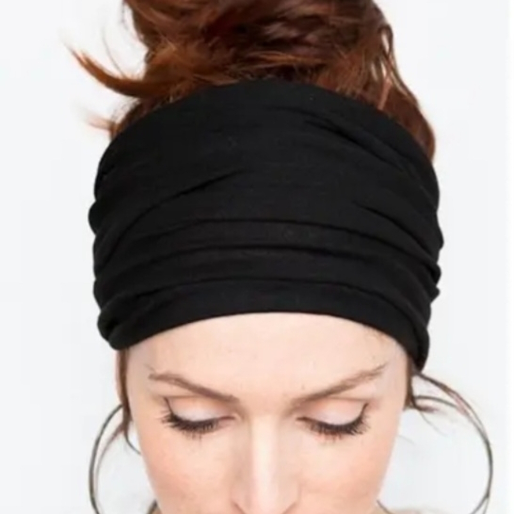 2 Pack Black and Gray Headband Set - Picture 5 of 6